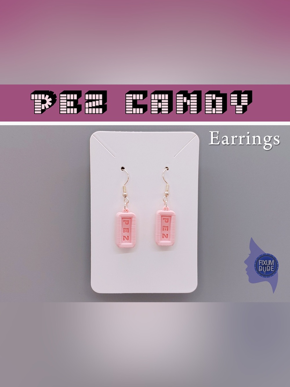 PEZ Pink Candy Dangle Earrings - Women Jewelry